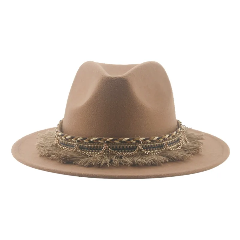 Fedora Hat Wool - قبعات رعاة البقر قبعة فيدورا قبعة