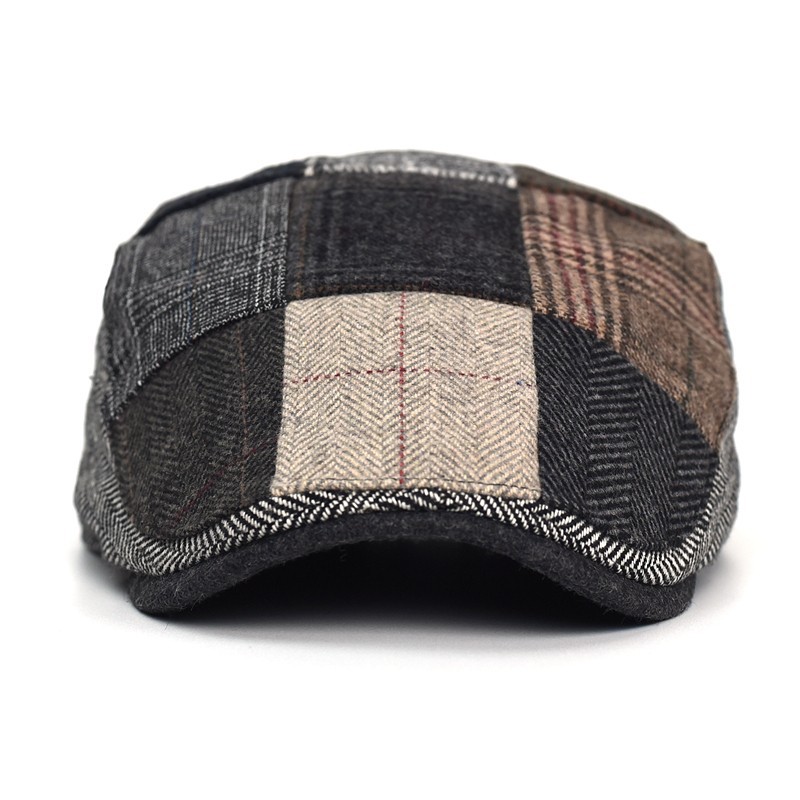 Newsboy Cap Ivy - الراقية الكلاسيكية الرجال المرقعة موزع الصحف