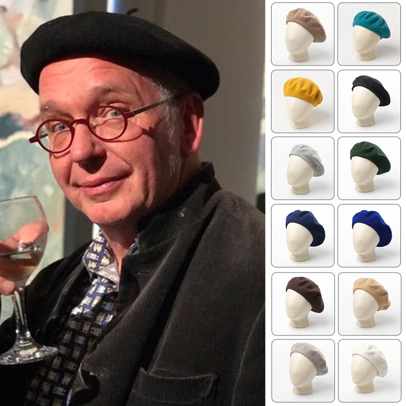 Beret French Wool - الرجال النساء الجيش العسكري الجندي قبعة