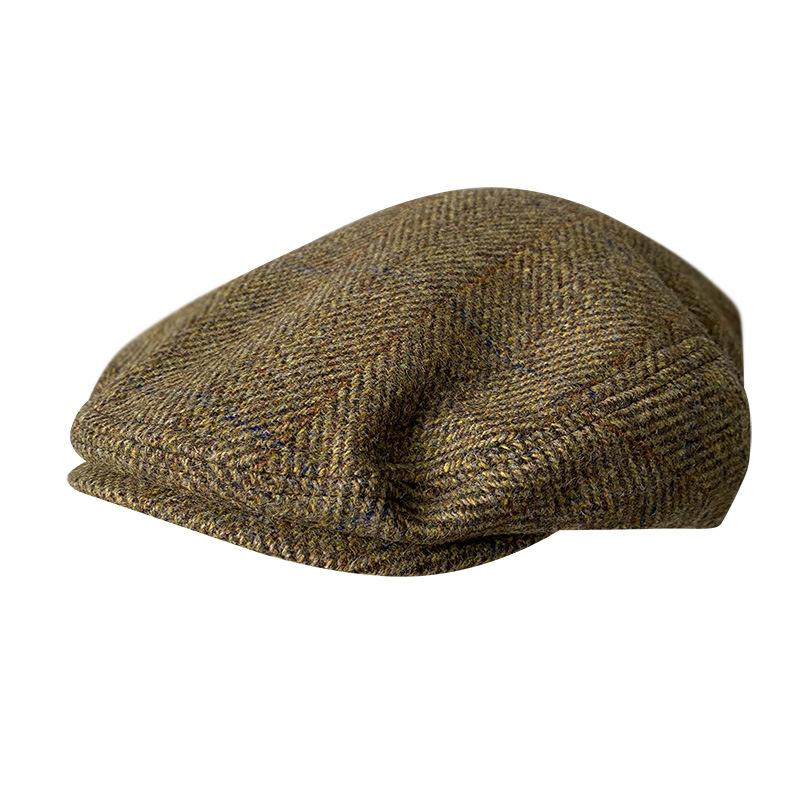 الرجال مخطط رمادي الصوف قبعة م - مراجعة Newsboy Cap Ivy وسعره