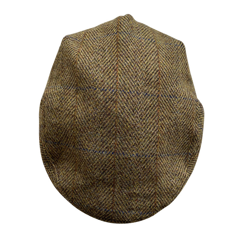 الرجال مخطط رمادي الصوف قبعة م - مراجعة Newsboy Cap Ivy وسعره