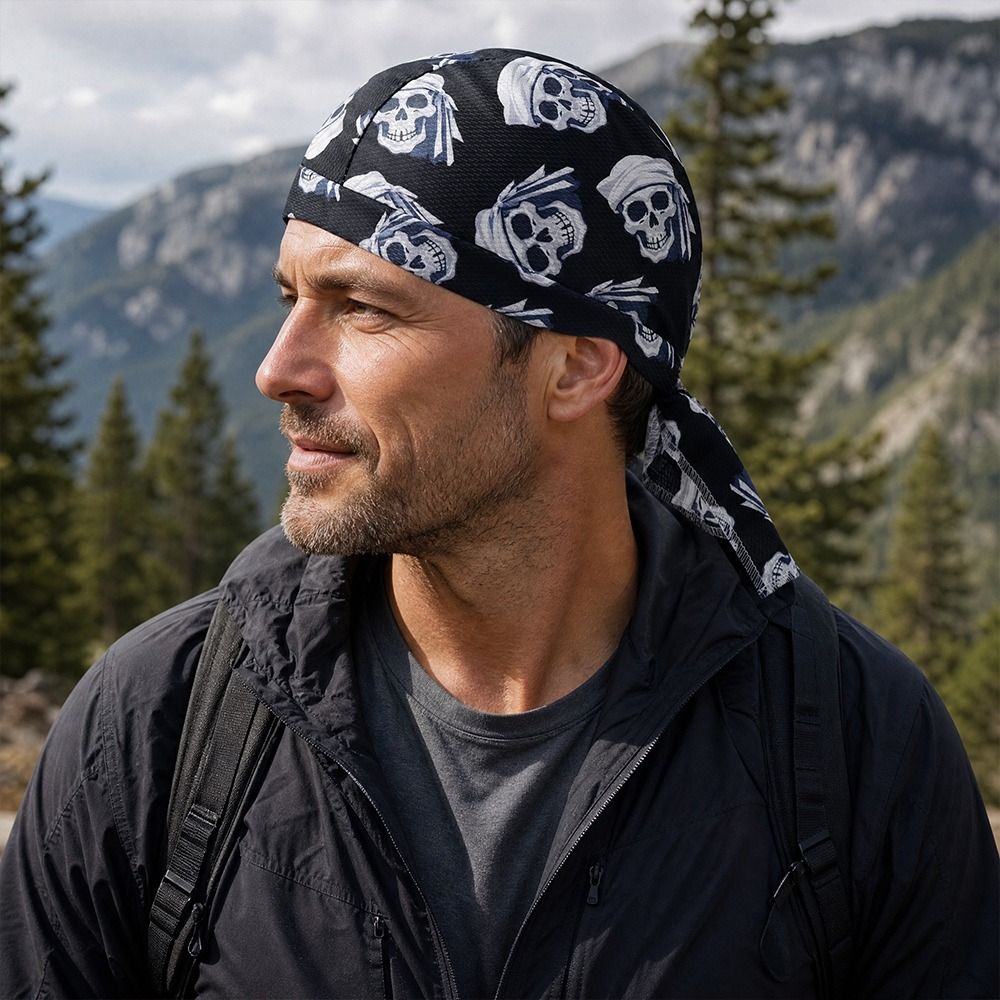 قبعة قرصان سريعة الجفاف قابلة  - مراجعة Skull Cap Helmet Liner وسعره