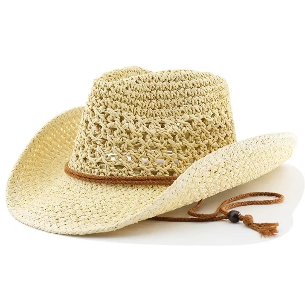 قبعة قش عريضة الحواف بتصميم ري - مراجعة Cowboy Hat Straw وسعره