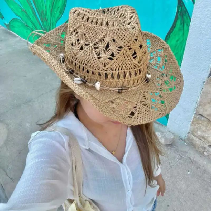 قبعة شمس صيفية من القش للرجال  - مراجعة Cowboy Hat Straw وسعره