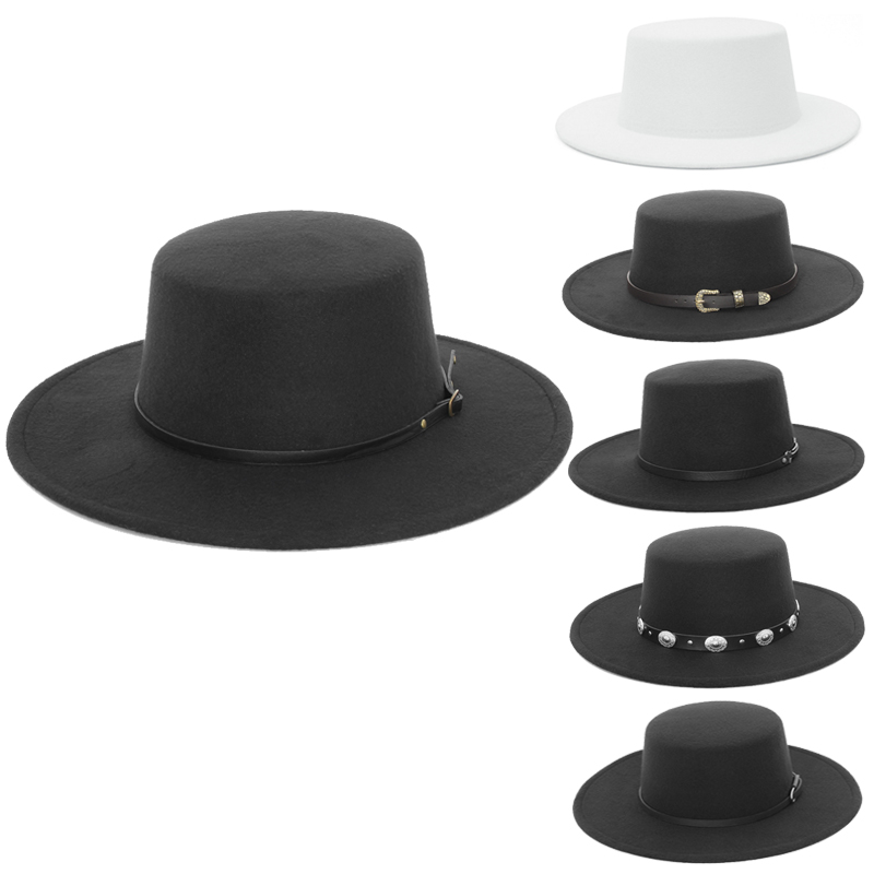 قبعة فيدورا أنيقة بحافة واسعة  - مراجعة Fedora Hat Wool وسعره