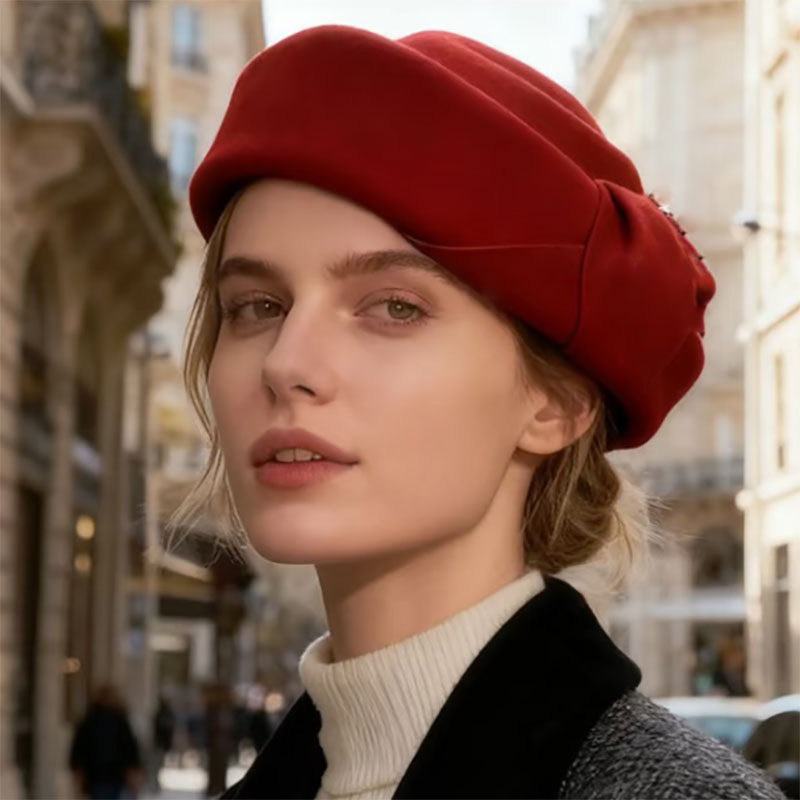 جديد كلاسيكي الصوف ورأى قبعة ا - مراجعة Beret French Wool وسعره