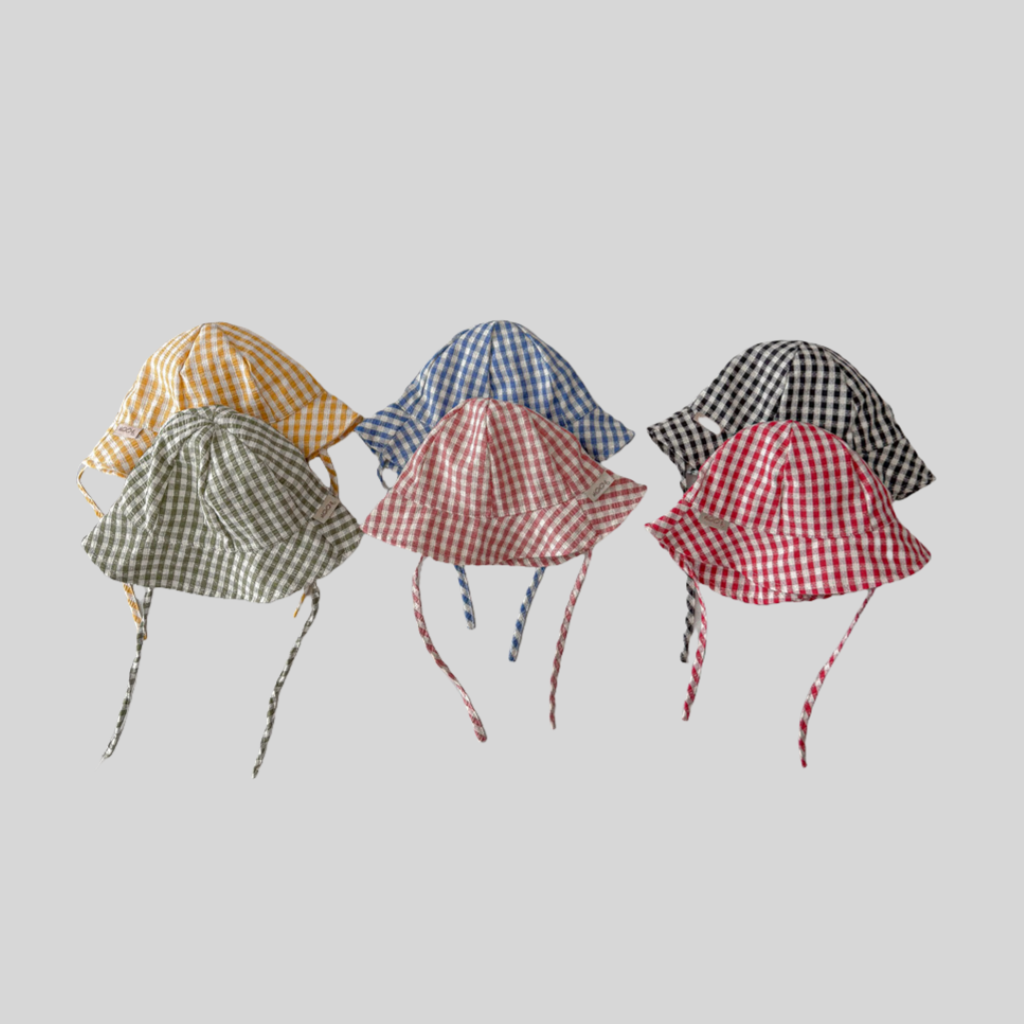 Ins Style منقوشة الطفل دلو قبع - مراجعة Sun Hat Wide Brim وسعره