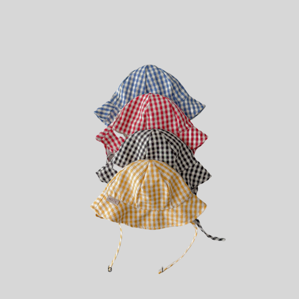Ins Style منقوشة الطفل دلو قبع - مراجعة Sun Hat Wide Brim وسعره